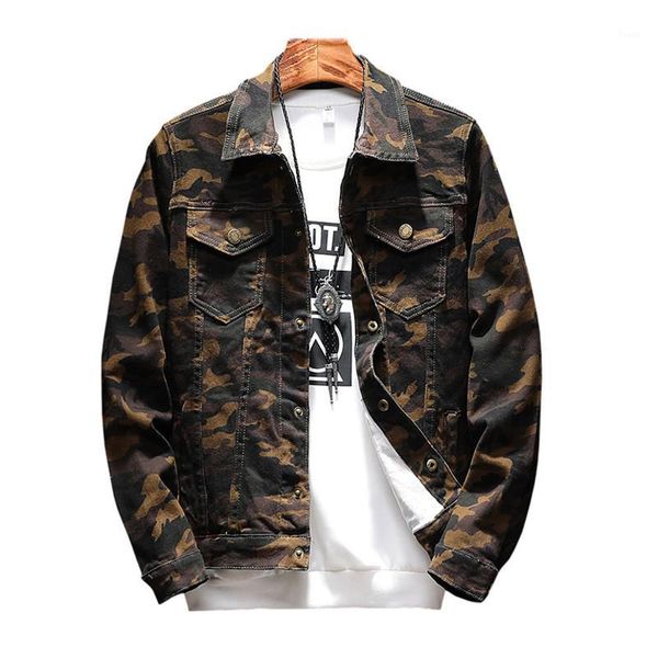 

mens jackets fashion men anorak hip hop street wear jeans jackets men's camouflage denim jacket cowboy coats 5xl1, Black;brown