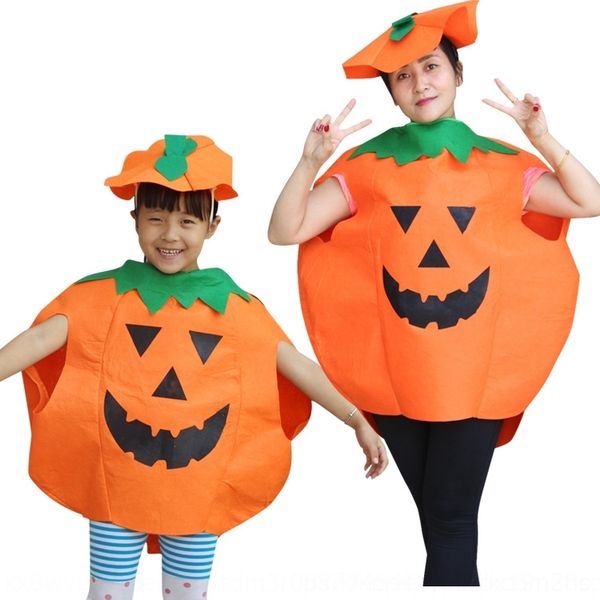 

fjpoj halloween children's clothing clothes kindergarten clothing pumpkin dress up children's pumpkin performance jnant