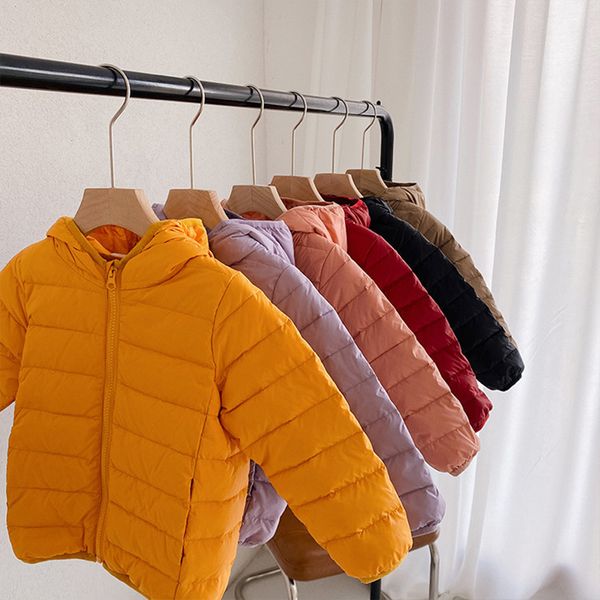 

milancel 2020 winter new girls coat boys warm jacket kids down fashion children light down boys outerwear lj201120, Blue;gray