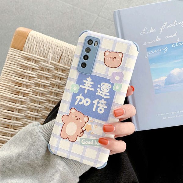 

huawei nova7 mobile phone nova7se silicone soft case protective cover 7pro new girl 5pro tide brand nove6 cute 5g all inclusive lens