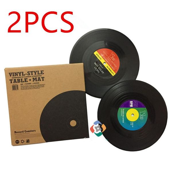 

mat pad table placemat stand for mugs cup holder coaster heat resistant cup coasters vinyl record environmental plastic wmtybs mywjqq
