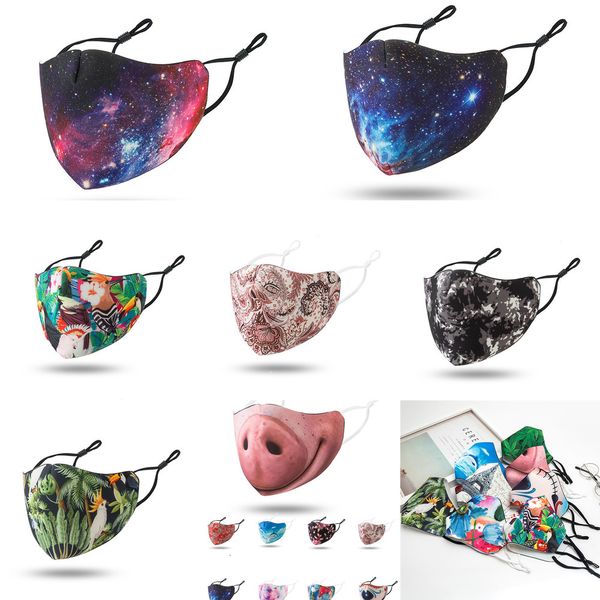 

uqu2vu face animal pattern anti dust mouth mask multi style delivery dhl 5 n