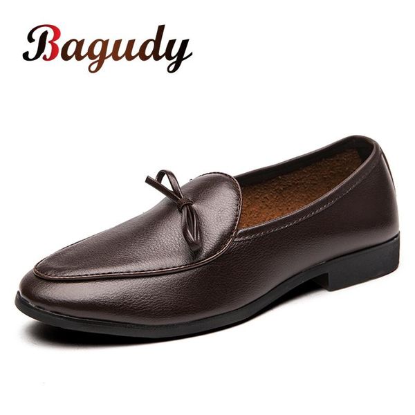 

spring summer fashion loafers men's flats leather casual shoes breathable comfortable leather dress shoes man plus size 38-48, Black