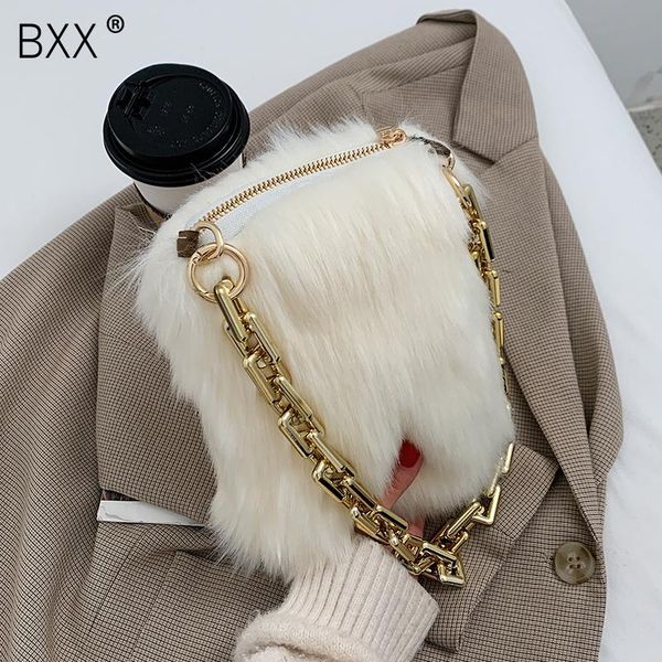 

shoulder bags [bxx] faux fur small totes fashion handbags fall and winter female luxury trend soft warm beautiful hq306