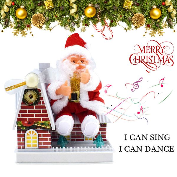 

ornament singing claus santa electric dance lovely toys cute cool light toy christmas decoration