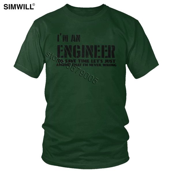 

i'm an engineer i'm never wrong tee engineering quote short sleeve summer casual regular fit apparel hooded sweatshirt hoodie men