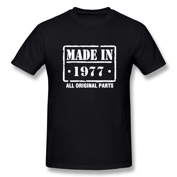 

sport made in 1977 new funny t shirt men short sleeves hip hop oversized o-neck cotton t shirts