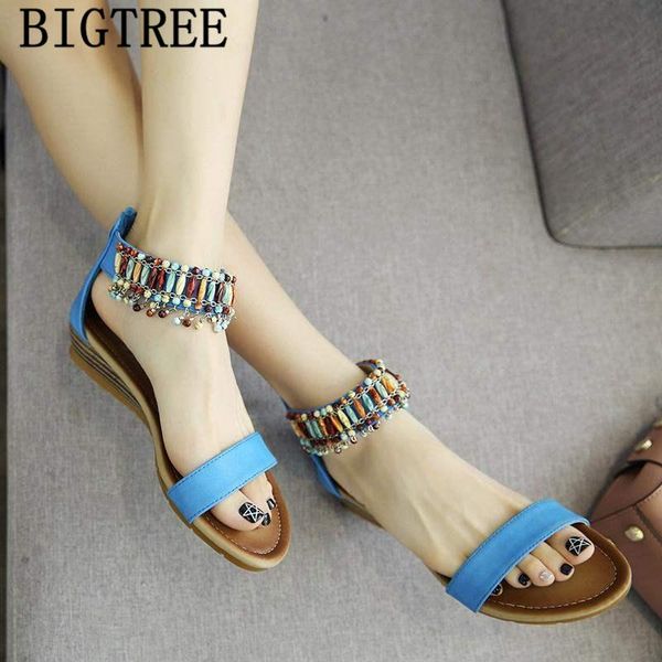 

ladies summer sandals wedges shoes for women fashion bohemian sandals shoes woman sandalias romanas sandalia feminina, Black