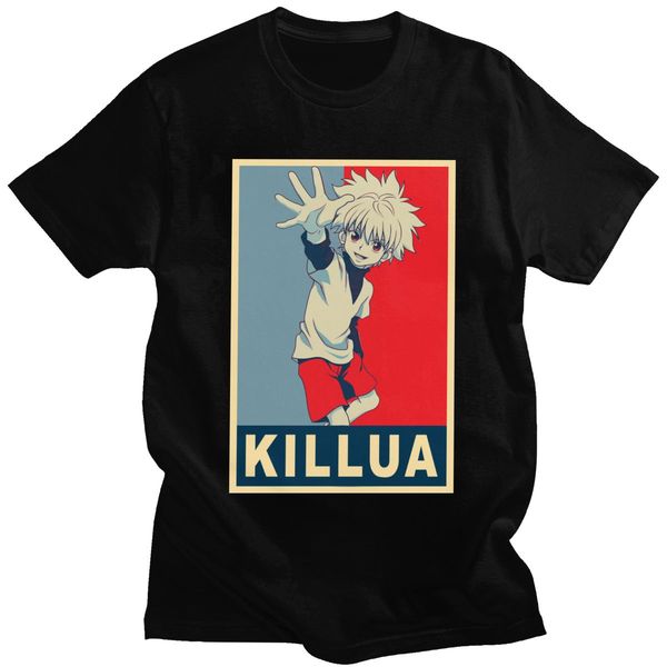 

hunter x hunter hope homme anime ga killua zoldyck tee short sleeved graphic tshirt fans merch hooded sweatshirt hoodie men t shirt
