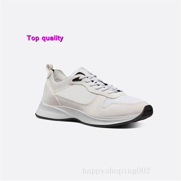 

b25 runner sneaker oblique black suede men platform shoes 100% genuine leather low mesh and suede upper lace-up casual shoes