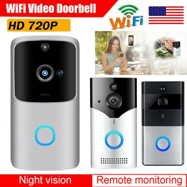 

smart wifi doorbell wireless ir video camera intercom record home security bells for aprtment