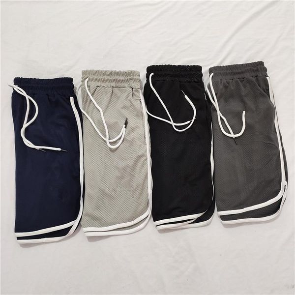 

men's casual shorts breathable quick-drying streetwear male gyms fitness short pants joggers sportswear bodybuilding men shorts, White;black