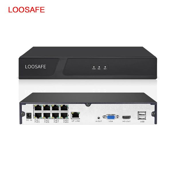 

8ch 5mp h.265 h.264 poe video recorder cctv nvr security surveillance security 5ch 5mp 3ch 3mp 2mp 1.3mp poe nvr for ip camera, Black;white