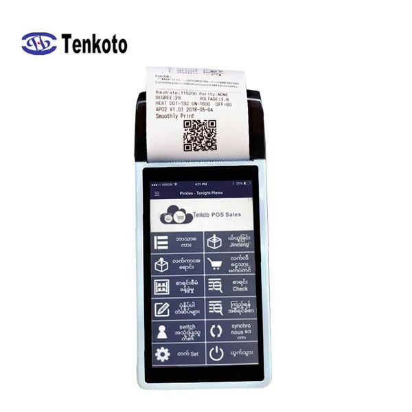 

smart android terminal printer pda payment machine with manage system software thermal printer