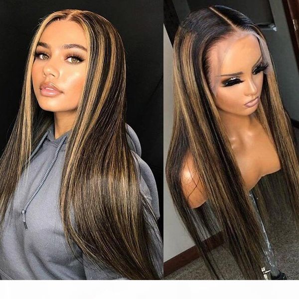 

pre щипковых полный шнурок человеческих волос парики с ребенком волос перуанский 13x6 кружева фронтальная virgin человеческих волос длинные, Black