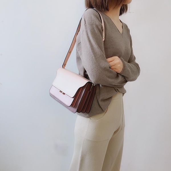 

new brand genuine cow leather women handbags fashion chain shoulder bags female luxury designer crossbody bags lady 428