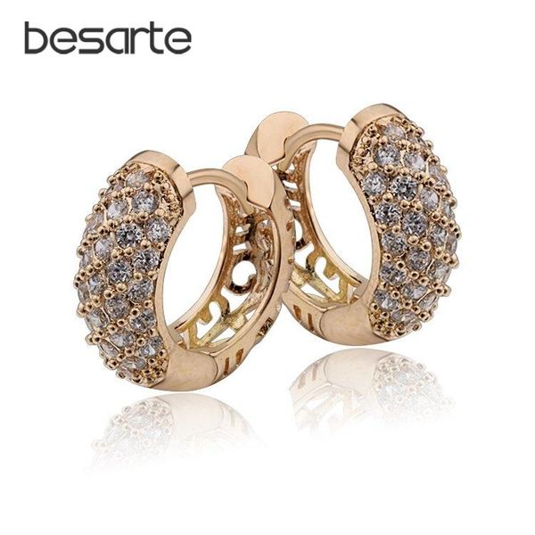 

10 pairs wholesale gold-color earring hoop earrings for women joyas brincos bijoux jewelry ring earings fashion e2149, Golden;silver
