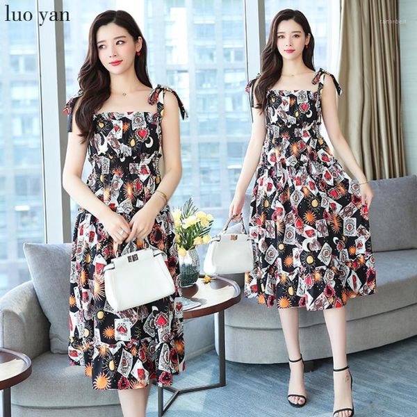 

casual dresses 2021 plus size off shoulder beach midi sundress summer vintage print chiffon boho dress elegant women bodycon party vest, Black;gray