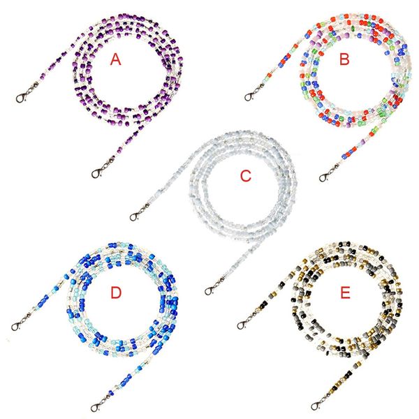 

face mask lanyards acrylic beaded face cover necklace strap glasses chains anti-lost mask leash suitable for kids jk2101kd