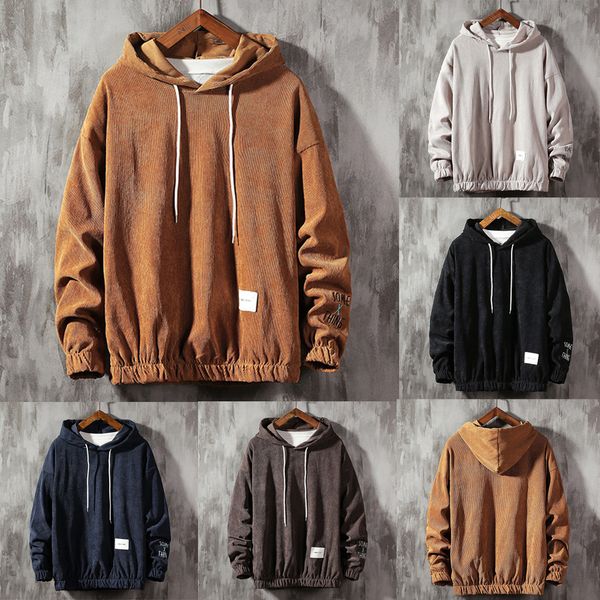 

men's casual fashion sweatshirts pure pullover hoodie long sleeve sweatershirt hooded streetwear sweatshirts hip hop, Black