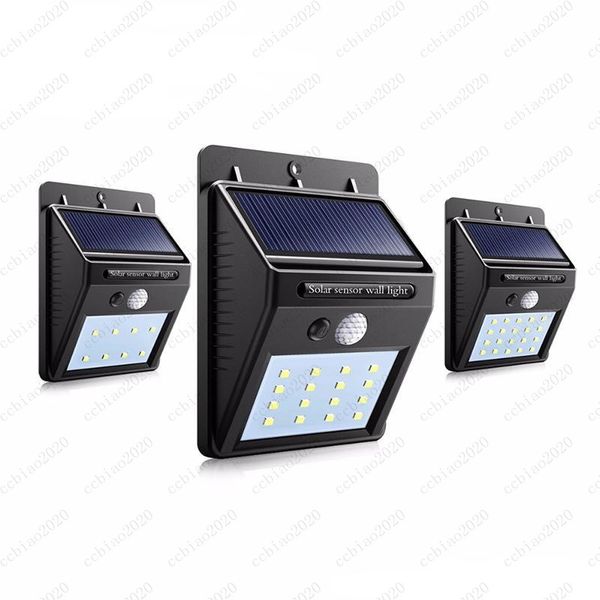 

solar power led солнечный свет открытый wall солнечная светодиодные лампы с лампой pir датчик движения night security street yard путь сада