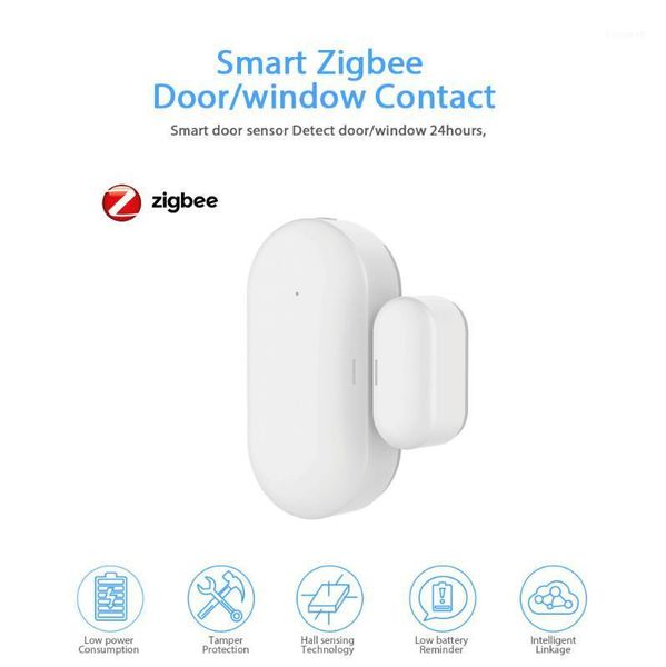 

zigbee door/window sensor door contact sensor smart home alarm sensors power by tuya1