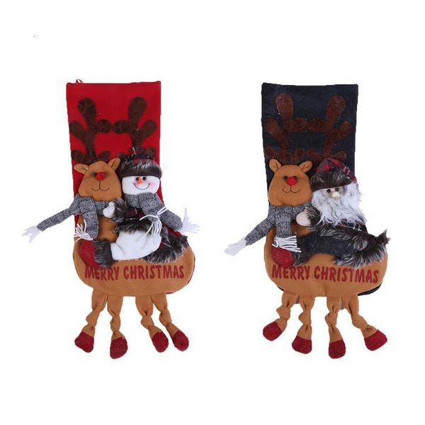 

deer christmas gift candy new bag socks home decoration lup0