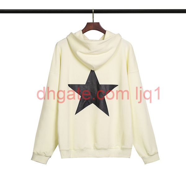 

men hoodies fashion long sleeve women letter / star pattern spring sweatshirt pure color men's, Black