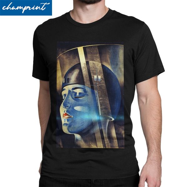 

men's vintage iconic metropolis movie awesome tees fritz lang robot science film round collar sport hooded sweatshirt hoodie men t shir