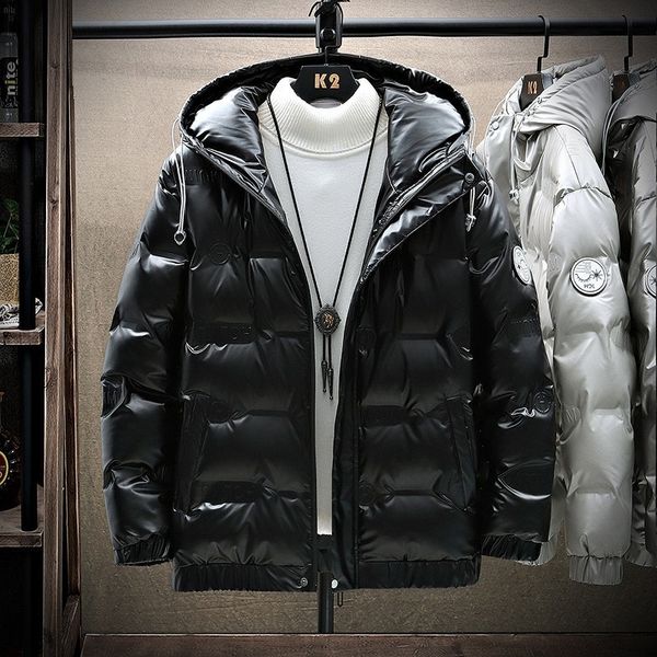 

ijzr new winter jackets real wolf fur big pockets coat fashion down jacket duck down thick hooded out clothes warm parka, Black;brown