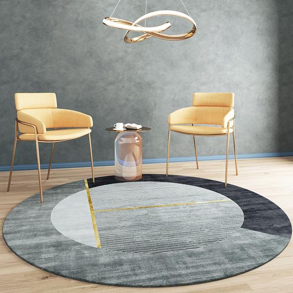 

nordic luxury living room carpet round mat modern simple hanging basket computer chair bedroom bedside home