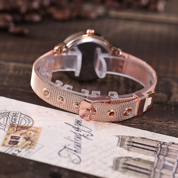 

womens watch casual male female quartz men marble strap analog men wristwatch ladies girls clock watches stainless steel band, Slivery;brown