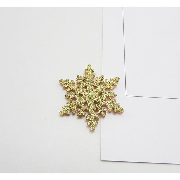 

christmas decoration supplies garland gift greeting card material accessories gold powder snowflake pendant child sqcovy bbgargden