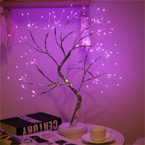

creative night lamps led pearl tree light touch screen color light copper wire light christmas gift decoration table lights