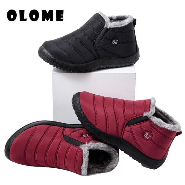 

women snow boots winter boots ladies winter warm shoes flock fur women's suede ankle man lovers, Black