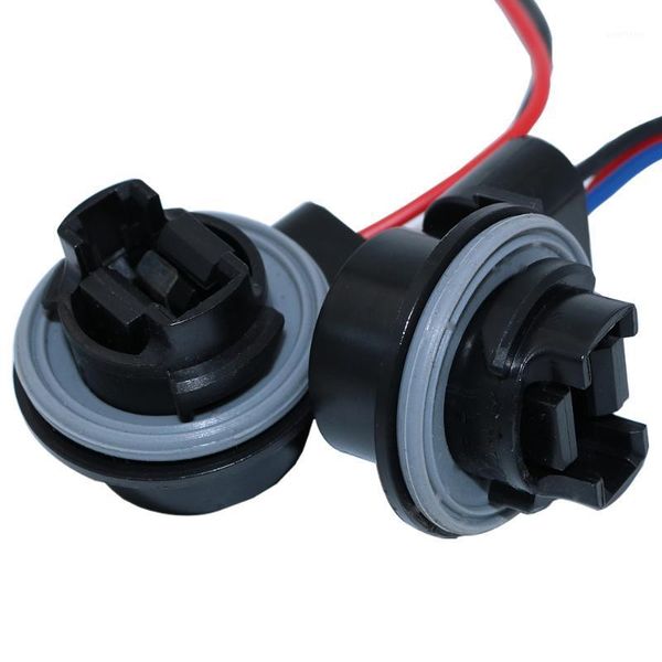 

ysy 2pcs 3157 t25 bulb sockets female adapter for automotive light bulbs brake light 2 tabs1