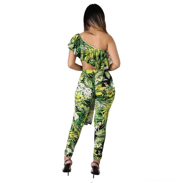 

qxs4 fall winter 2020wear america casual hooded christmas slim home jumpsuit printed v-neck and, White