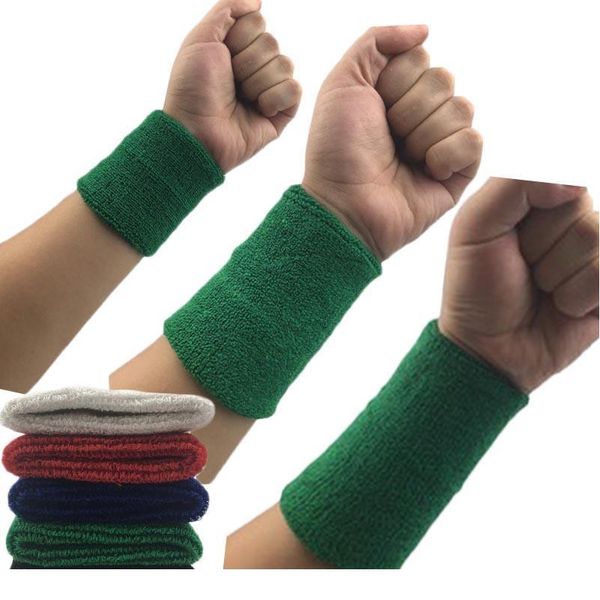 

1pcs wrist sweatband tennis sport wristband volleyball gym wrist brace support sweat band towel bracelet protector 8 /1 jllwhq, Black;red