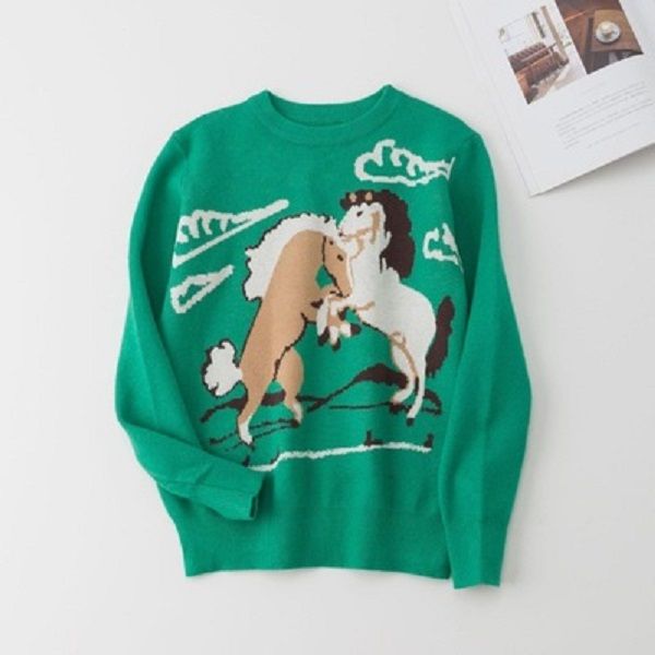 

new brand cats patten knitwears womens designer clothing luxury crew neck slim fit pullovers high street designer women clothes size s-l, White;black