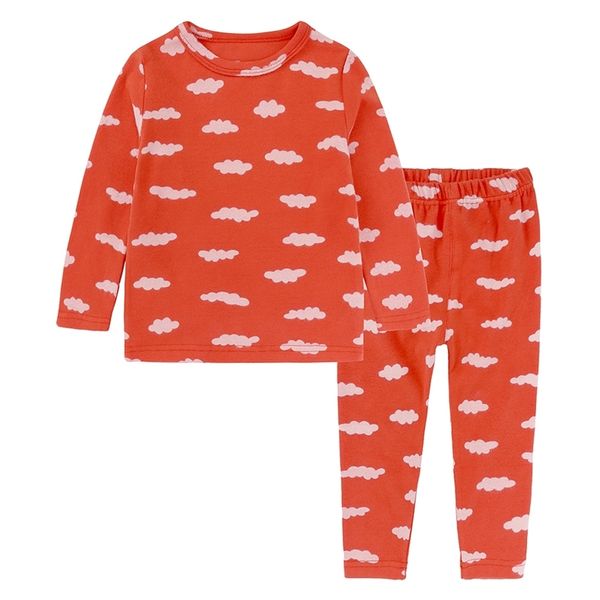 

new long sleeve pajamas cotton cartoon children pyjamas clothing sets kids clothes suits baby girls sleepwearbb421 y200525, White