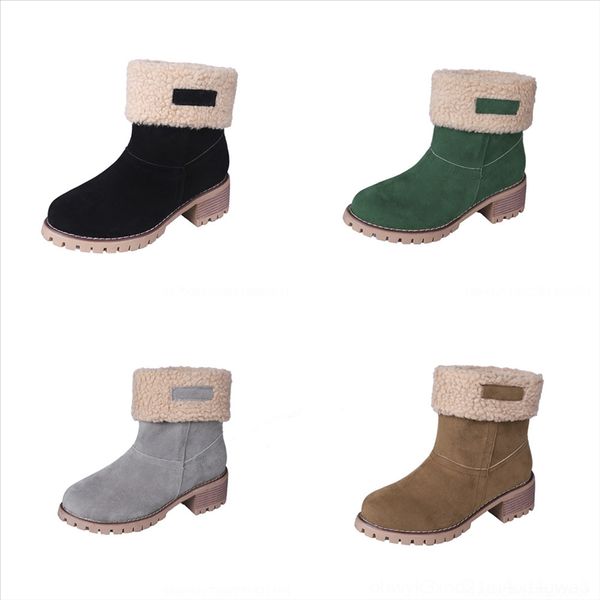

6oq new waterproof boots women men sports boot rain boot winter sneakers trainers mens non-slip casual womens shoes woman size, Black