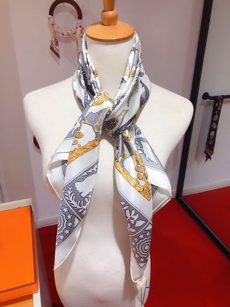 

fashion 90cm square pure silk shawls scarves for women,100% silk lady's scarves,the thickness available in four seasons h597487r, Blue;gray