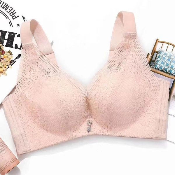 

2021 underwear bra without steel ring lady lace weimi, Red;black