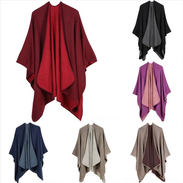 

высококачественный высококачественный шарф высокого качества теплые зимние густые женщины печати кнопка szalik нагрудник обертывают теплые п, Black