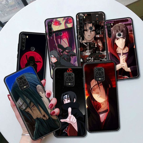 

3redmi note 9s 8t 8 7 6 9a 9c 9i 8a 7a 6a k30 pro 4g black silicone case, animated naruto akatsuk