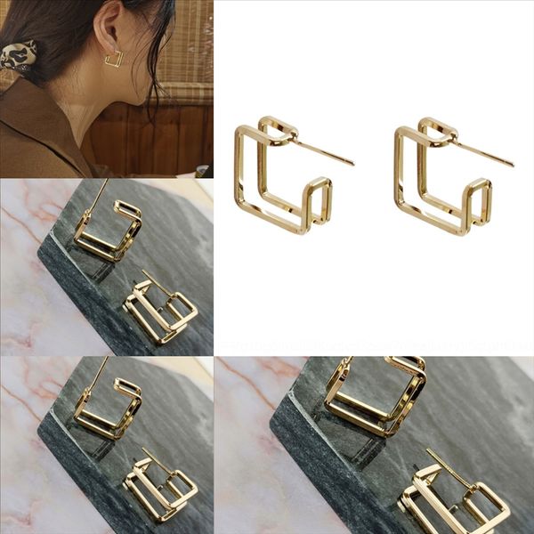 

tpay beadsnice стерлингового серебра cabochon круглая ушная шпилька с выводом серьги установка diy ювелирных изделий, Golden