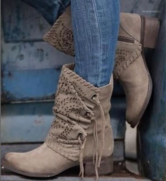 

chaussures femme women punk boots winter low heels faux leather ankle boots for ladies platform vintage shoes plus size1, Black