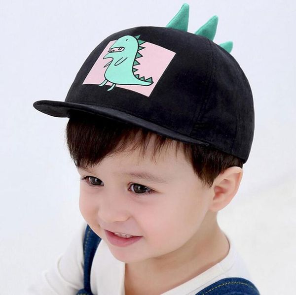 

ball caps children baseball cap for kids 2021 spring hat adjustable girl boys cartoon animal print plat brim m7185, Blue;gray