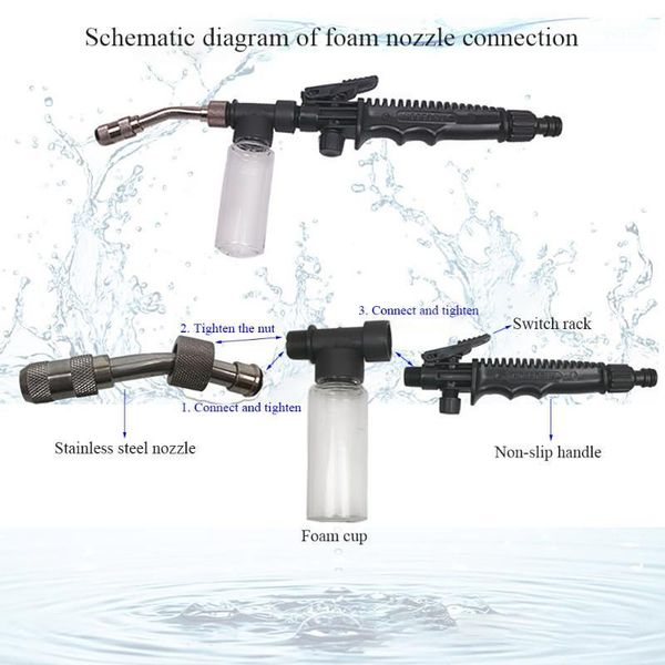 

high-pressure water gun washing machine sprayer garden watering high-pressure water gun can wash the car gard1
