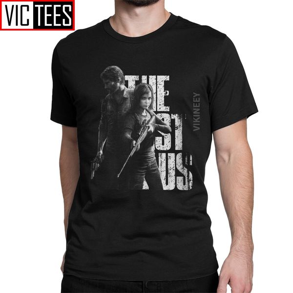 

sport vintage the last of us ellie and joel t-shirt for men cotton tshirt fireflies tlou video game oversized